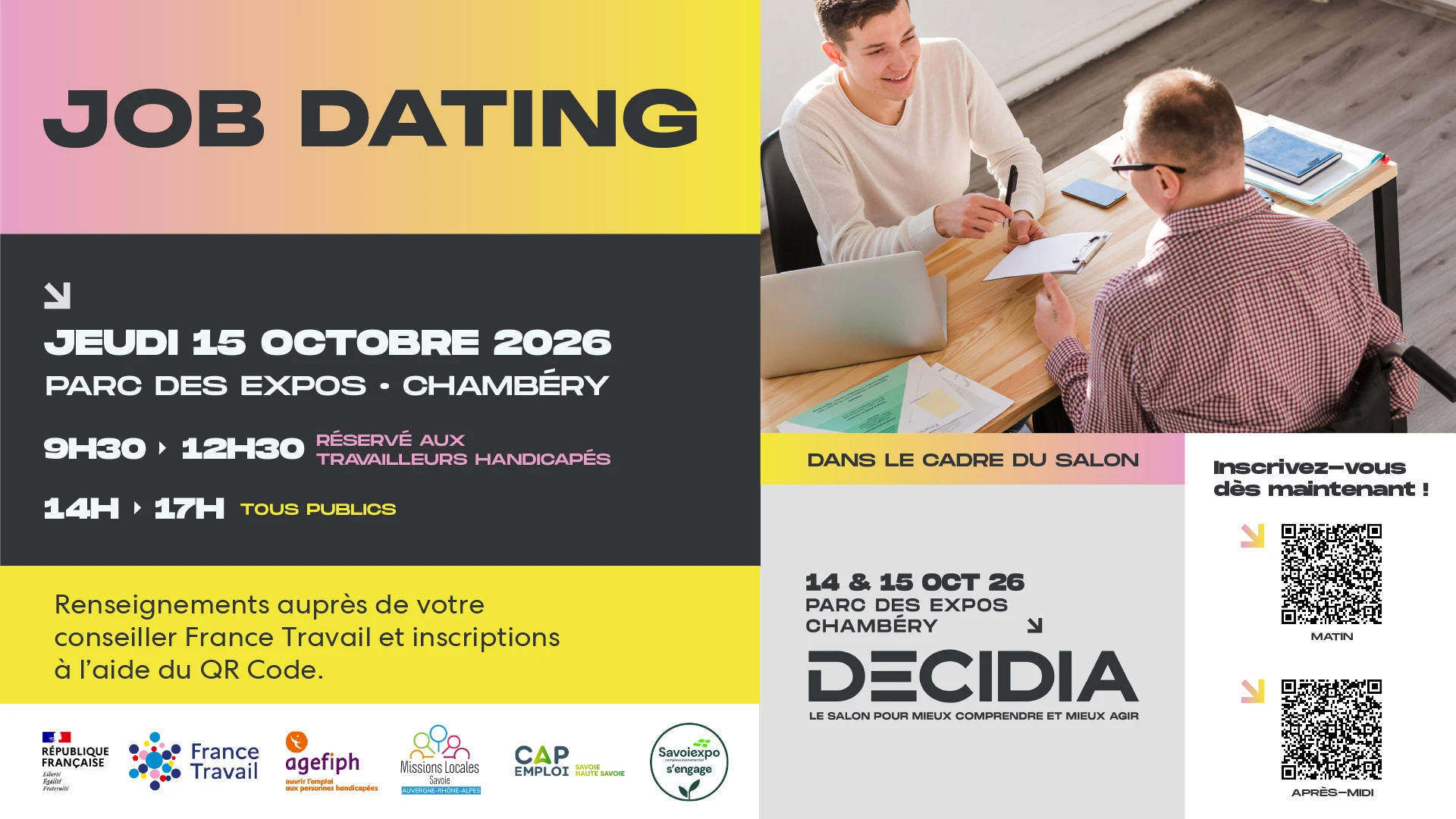 Image for Un job dating inclusif à Décidia